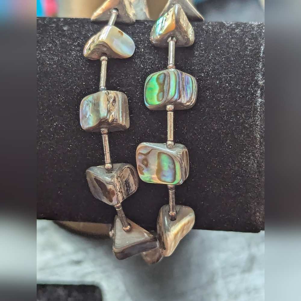 Abalone Bracelet Shell Wraparound Multi-Color Bea… - image 7